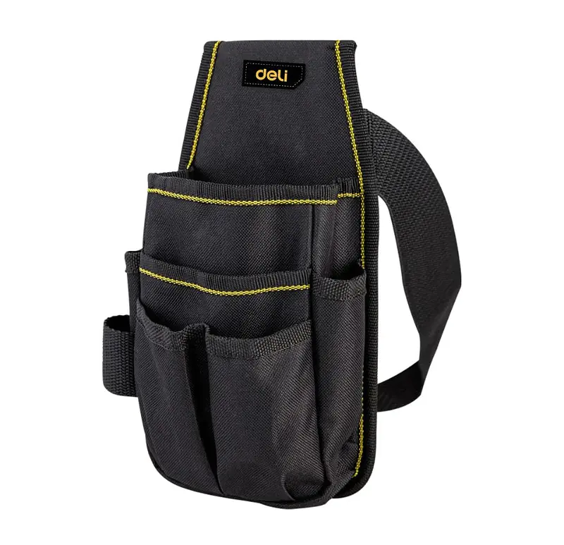 Сумка для инструментов поясная Deli YS EDL430003 250х120х40 мм черно-желтая