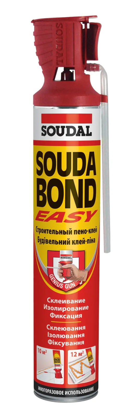 Клей-пена Soudal Soudabond Easy Genius Gun, 750 мл