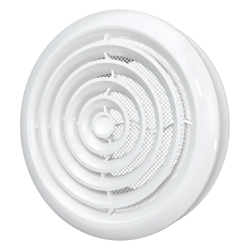 Диффузор приточно-вытяжной 10ДК со стопорным кольцом и фланцем 100 мм