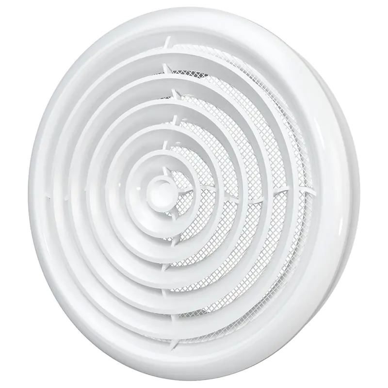 Диффузор приточно-вытяжной 12,5ДК со стопорным кольцом и фланцем 125 мм