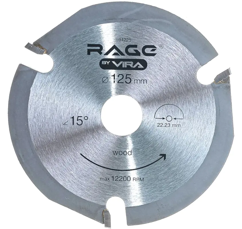 Диск пильный по дереву для УШМ 125х22 мм VIRA (594225)