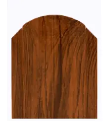 Штакетник металл. Рубин 103 мм Темный дуб 1,5 м. РБ.