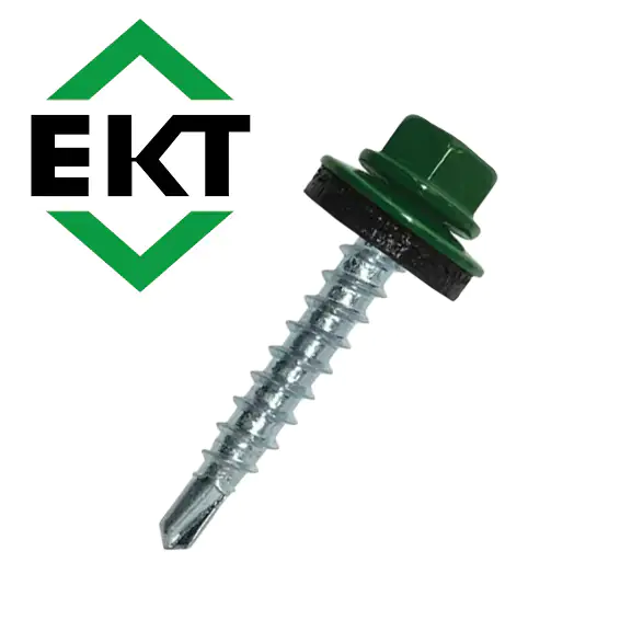 Саморез кровельный ЕКТ 4,8х29, RAL 6005 (50 шт), B004508