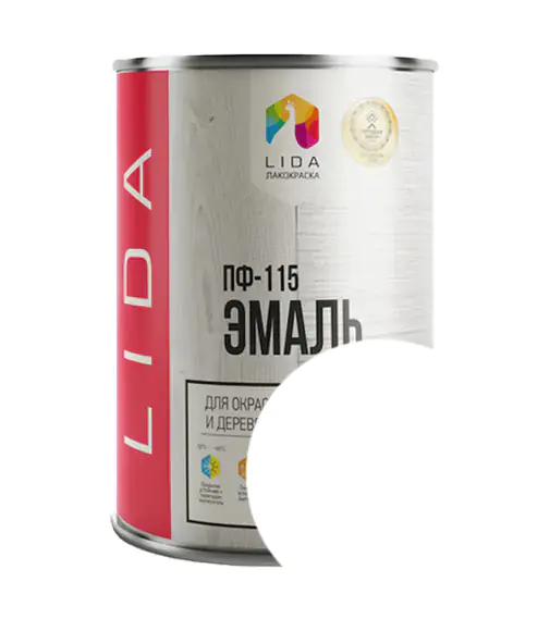 Эмаль ПФ-115 LIDA (белая) 1 л
