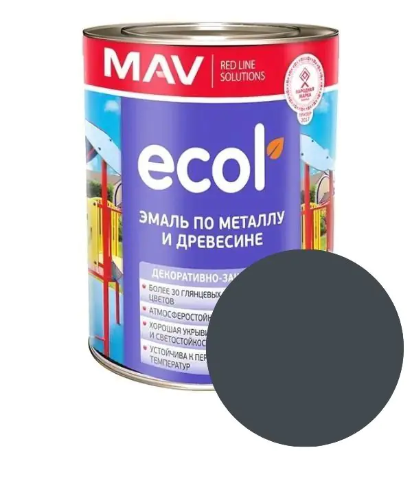 Эмаль Ecol ПФ-115 MAV (графит) 1 л