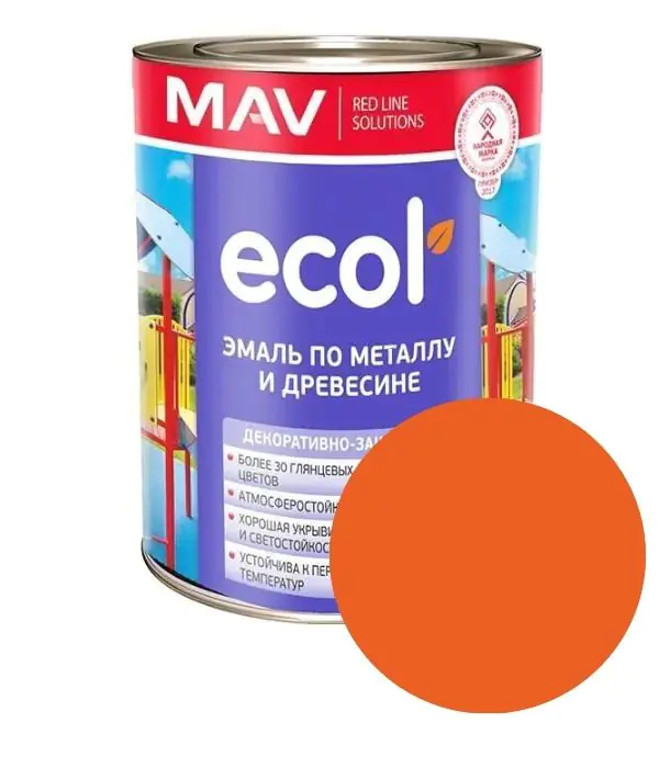 Эмаль Ecol ПФ-115 MAV (оранжевая) 1 л