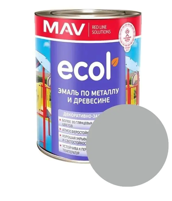 Эмаль Ecol ПФ-115 MAV (светло-серая) 1 л
