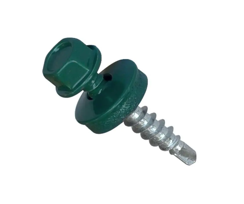 Саморез кровельный 4,8х29 мм DAXMER RAL 6005 (зеленый), 250 шт