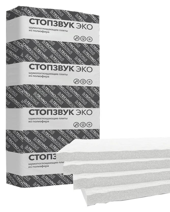 Плита шумопогл. СтопЗвук ЭКО 50 мм (4,32 м²)