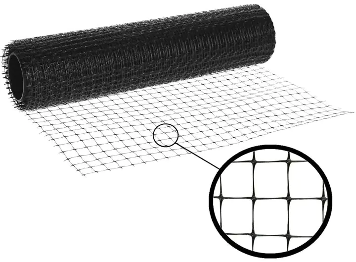 Сетка пластиковая от кротов, рулон 2х100 м