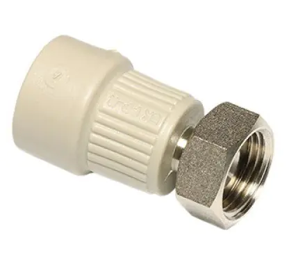 Переход с металл. вставкой и перекидной гайкой 20 мм х 3/4" Wavin