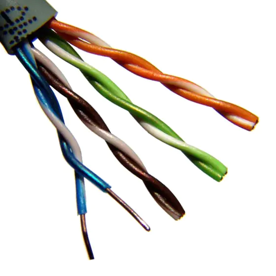 Кабель U/UTP Cat.5e 4х2х0,52 PVC (витая пара) серый цена за м.п