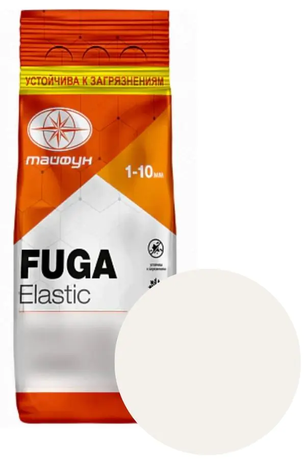 Фуга Тайфун Elastic №201 (теплый белый) 2 кг
