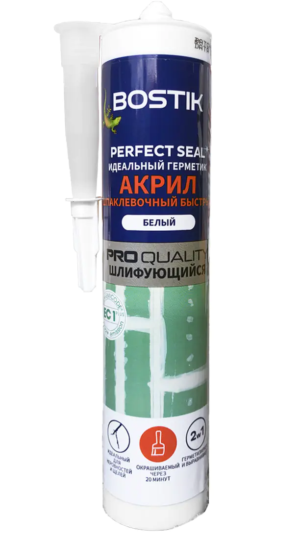 Герметик Bostik Perfect Seal шпаклевочный быстрый (белый) 280 мл