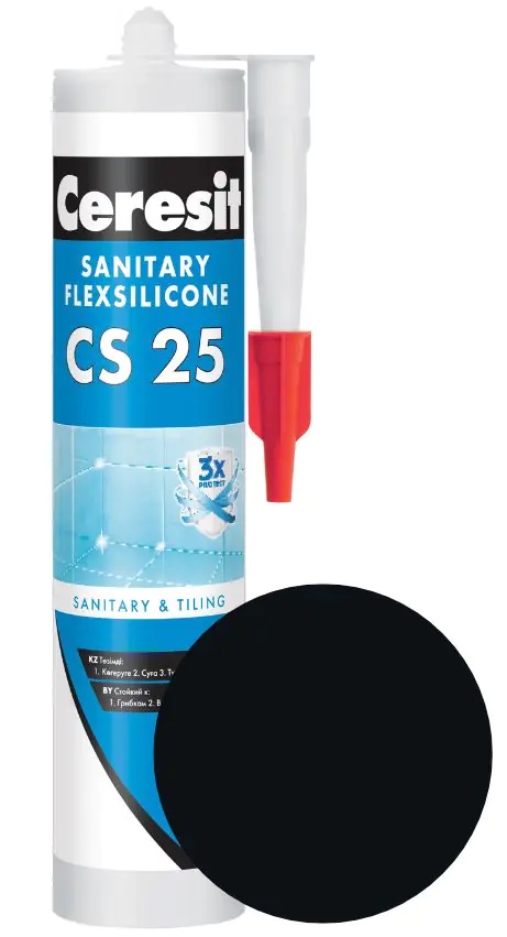 Герметик силиконовый Ceresit CS 25 №18 (черный) 280 мл