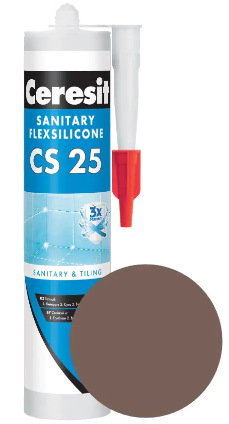 Герметик силиконовый Ceresit CS 25 №58 (шоколад) 280 мл