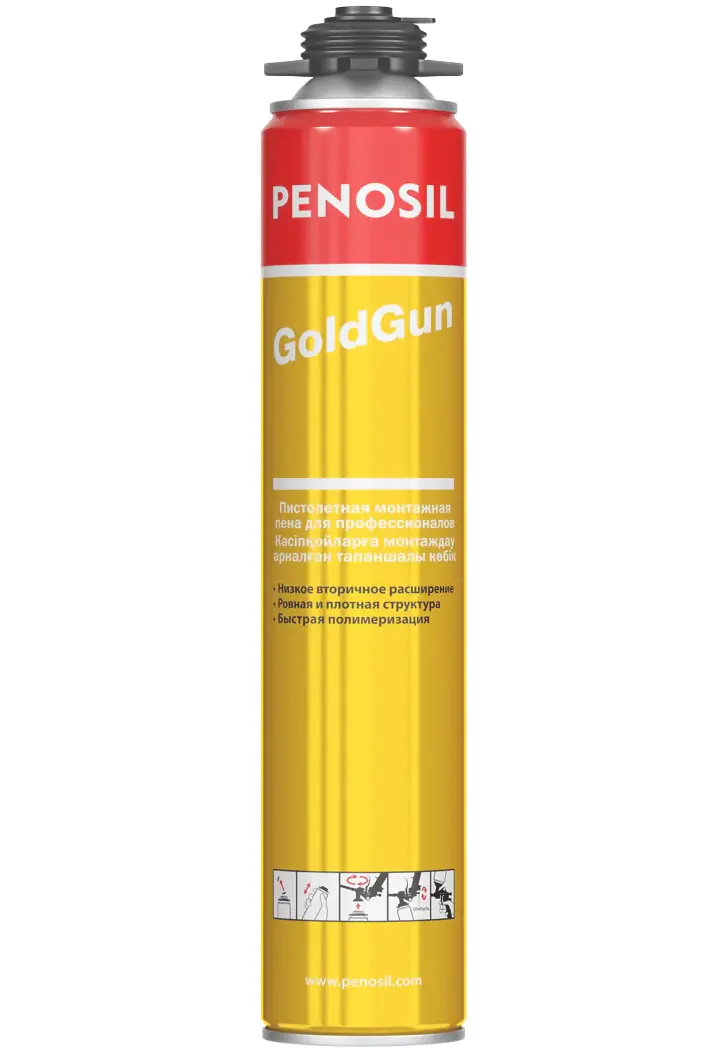 Пена монтажная Penosil GoldGun профессиональная, 750 мл
