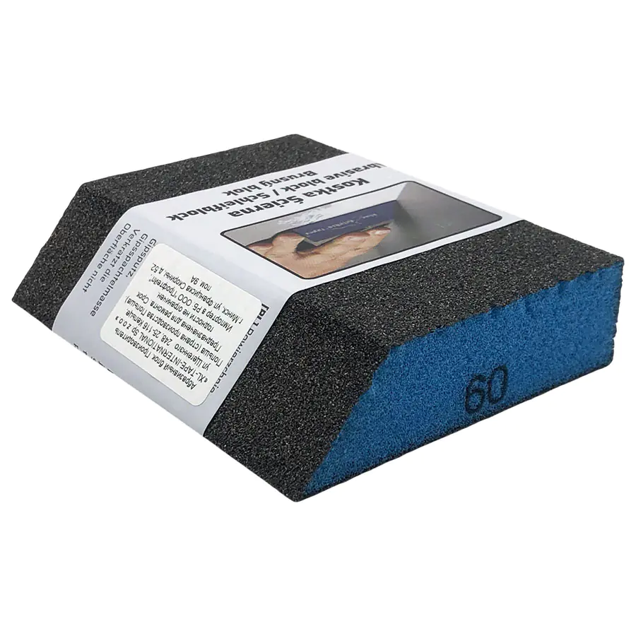 Губка шлифовальная со скошенным краем Р60 Blue Dolphin
