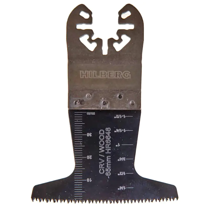 Полотно пильное погружное по древесине 65x40 мм 18TPI CrV Hilberg HR6648