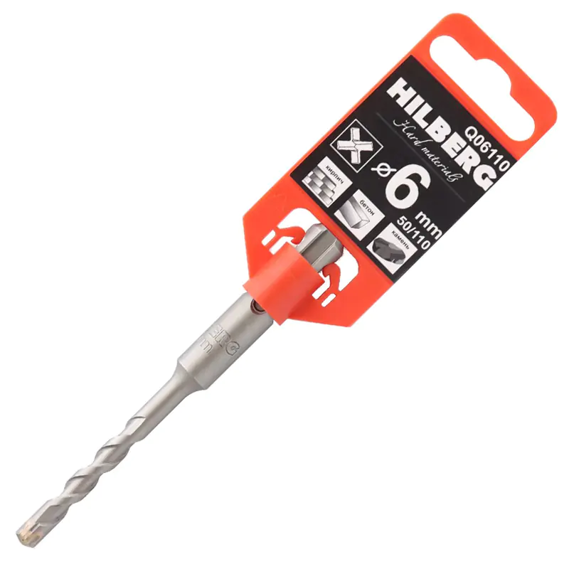 Сверло SDS-plus Quadro 6х50х110 мм Hilberg (Q06110)