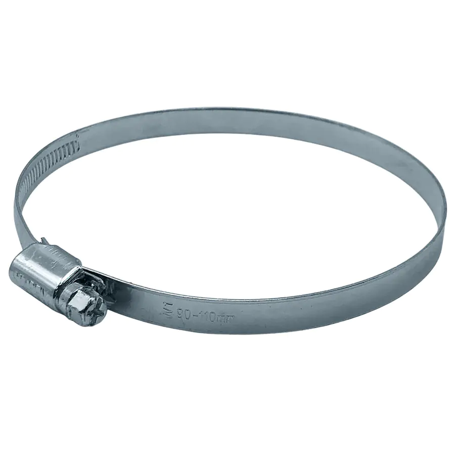 Хомут червячный 90-110 мм оцинкованный (1 шт)