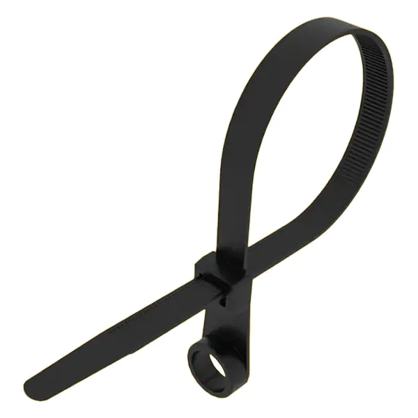 Хомут-стяжка с отверстием 200х4,3 мм REXANT 07-0205 черный 100 шт