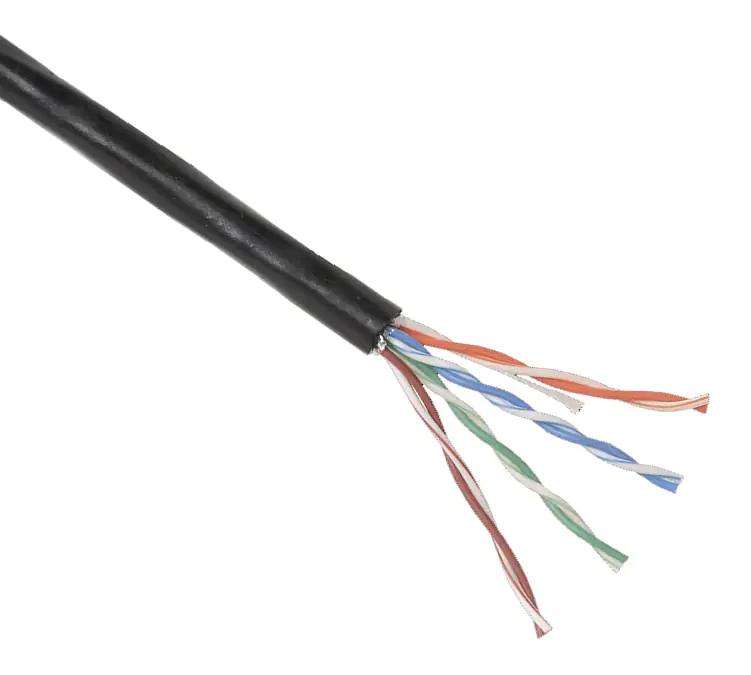 Кабель U/UTP Cat.5e 4х2х0,52 (витая пара) для наружной прокладки (черный) цена за м.п.