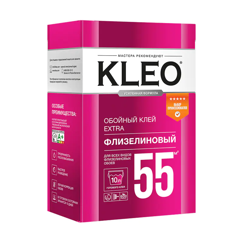 Клей для обоев KLEO EXTRA 55 Флизелиновый 380 г
