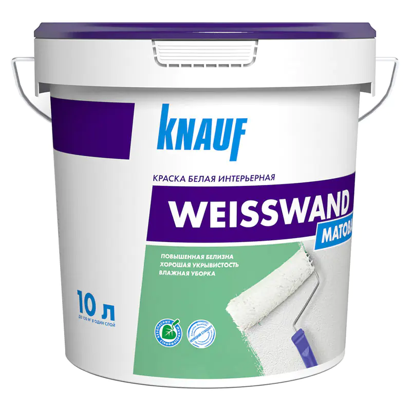 Краска матовая KNAUF Вайсванд интерьерная, 10 л