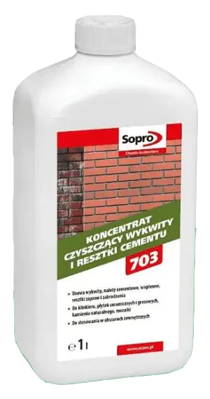 Концентрат Sopro ZA 703 для очистки высолов и цемента, 1 л