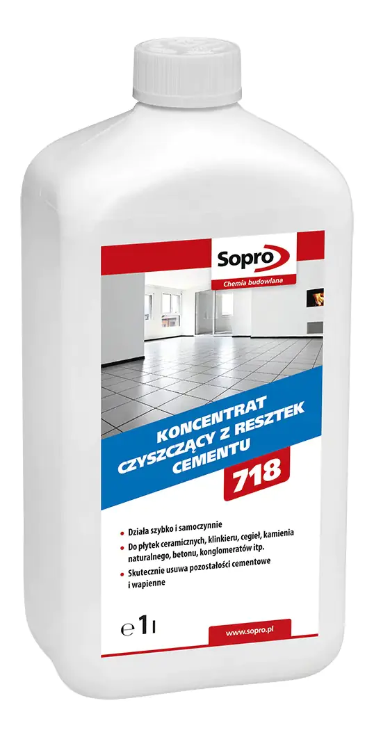 Концентрат Sopro ZE 718 для очистки высолов и цемента, 1 л