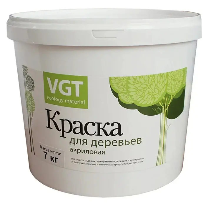 Краска для деревьев VGT акриловая ВД-АК-1180, 7 кг