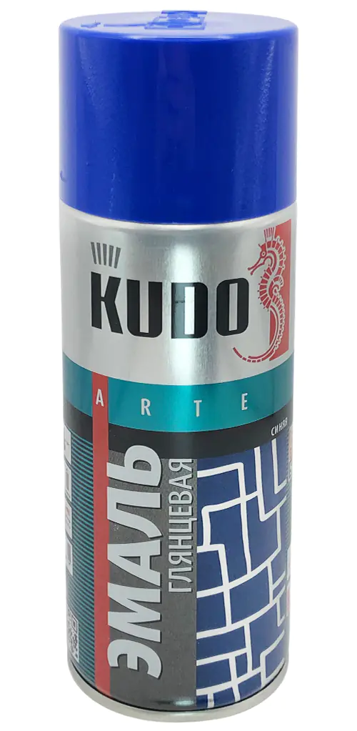 Эмаль аэрозольная универсальная KUDO RAL 5005 (синий) 520 мл, KU-1011