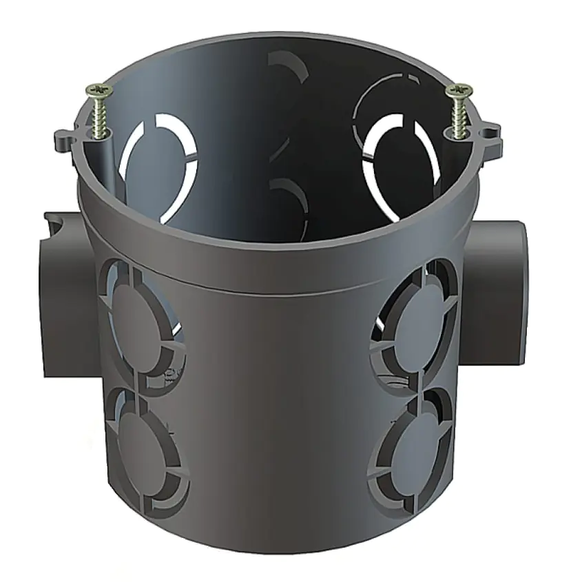 Коробка электромонтажная с шурупами глубокая КУ 14