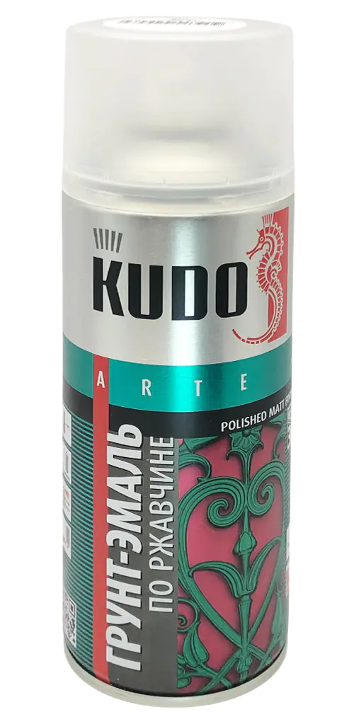Грунт-эмаль по ржавчине KUDO RAL 9003 (белая) 520 мл KU-319003