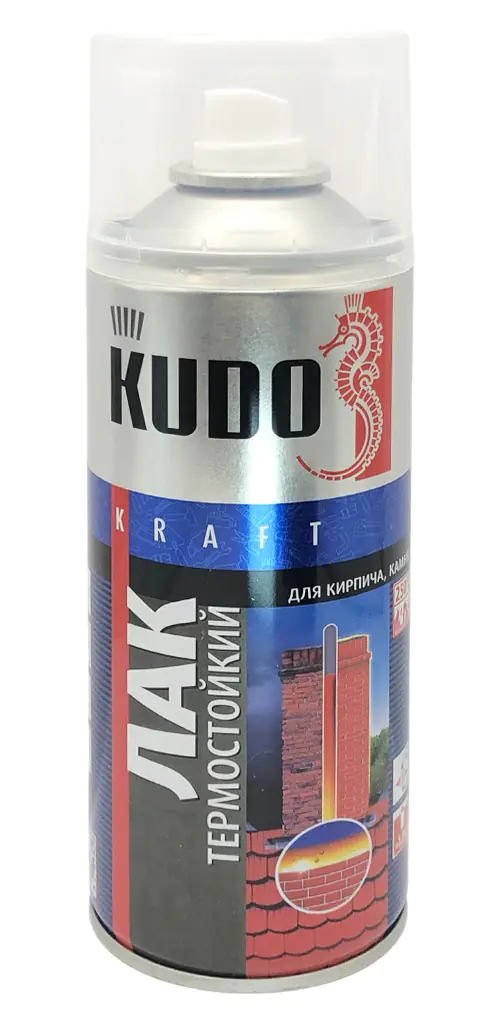 Лак термостойкий KUDO (прозрачный) 520 мл KU-9006