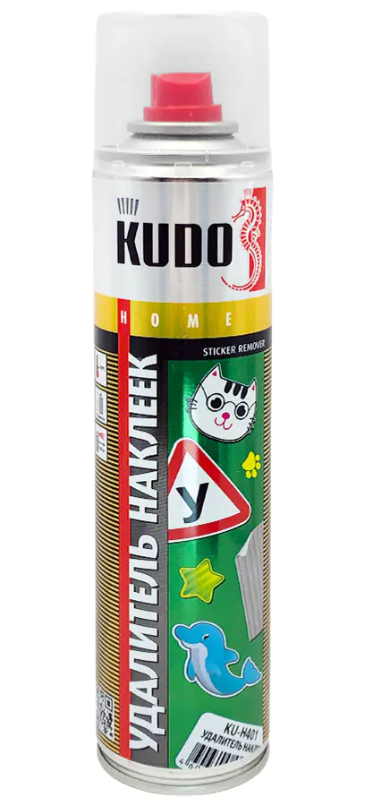 Удалитель наклеек и следов клея KUDO KU-H401, 400 мл