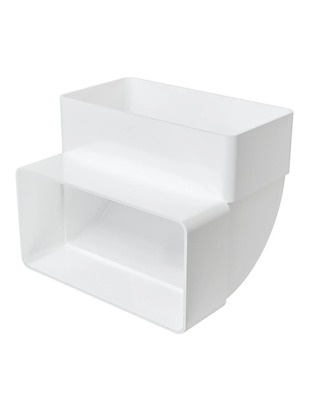 Колено вертикальное 90º для плоских воздуховодов 110х55 мм 511КВП