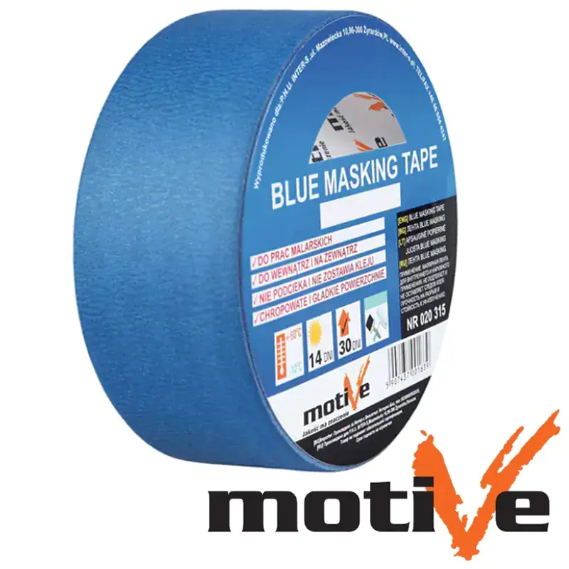 Лента малярная Motive 30 мм х 50 м (голубая)