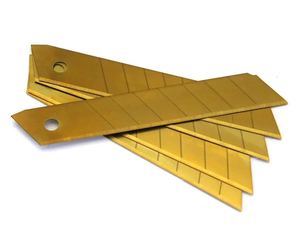 Лезвия для ножа с титановым покрытием 18 мм 5 шт VIRA 832018