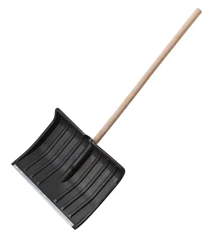 Лопата для уборки снега №1 с деревянным черенком 430х435 мм