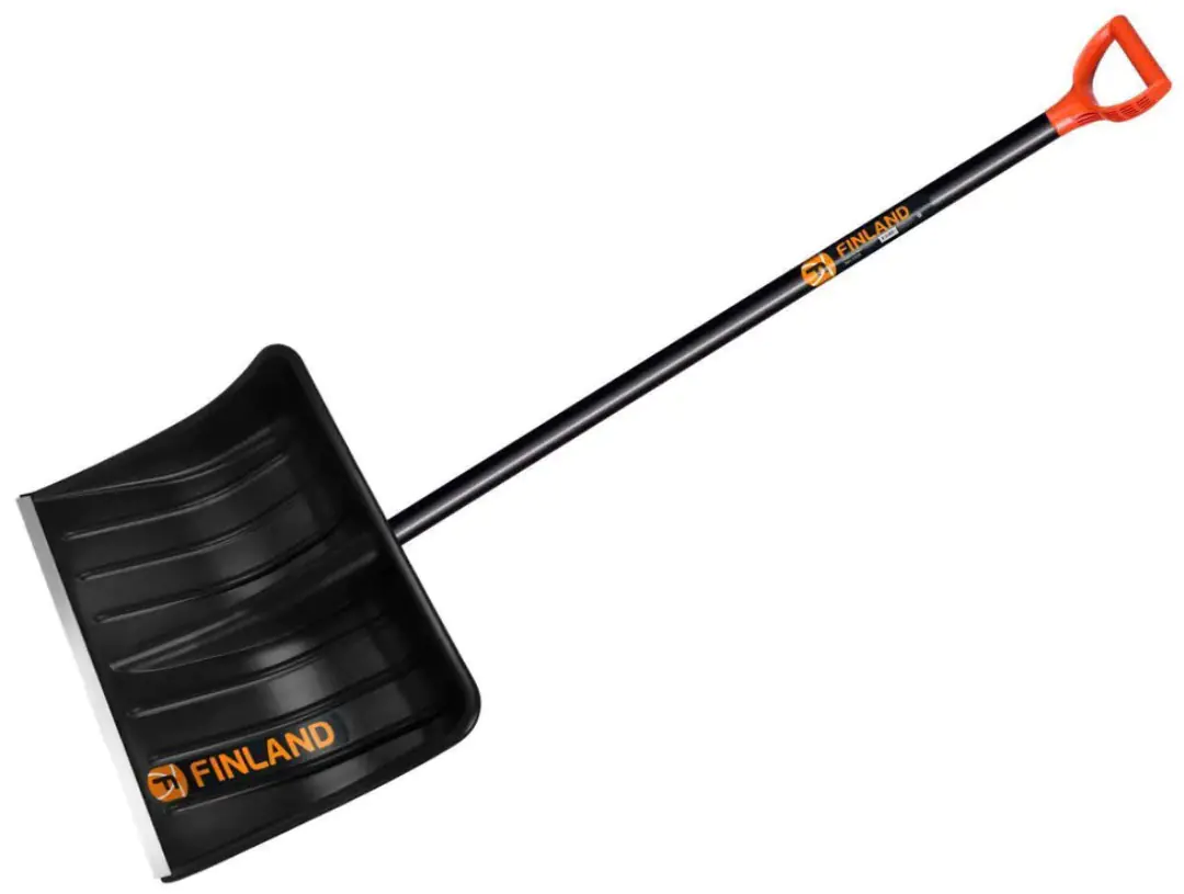 Лопата для уборки снега широкая с черенком 500х390 мм Finland 1358-Ч