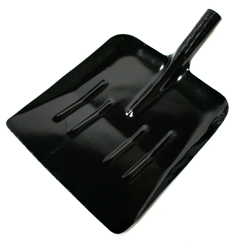 Лопата зерновая из рельсовой стали 330х370х490 мм с черенком