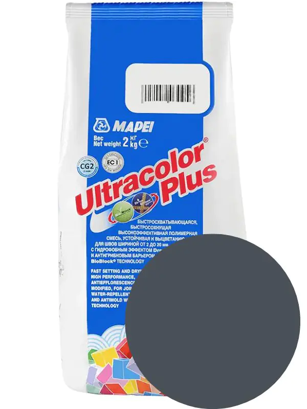 Фуга Mapei ULTRACOLOR PLUS №114 (антрацит) 2 кг