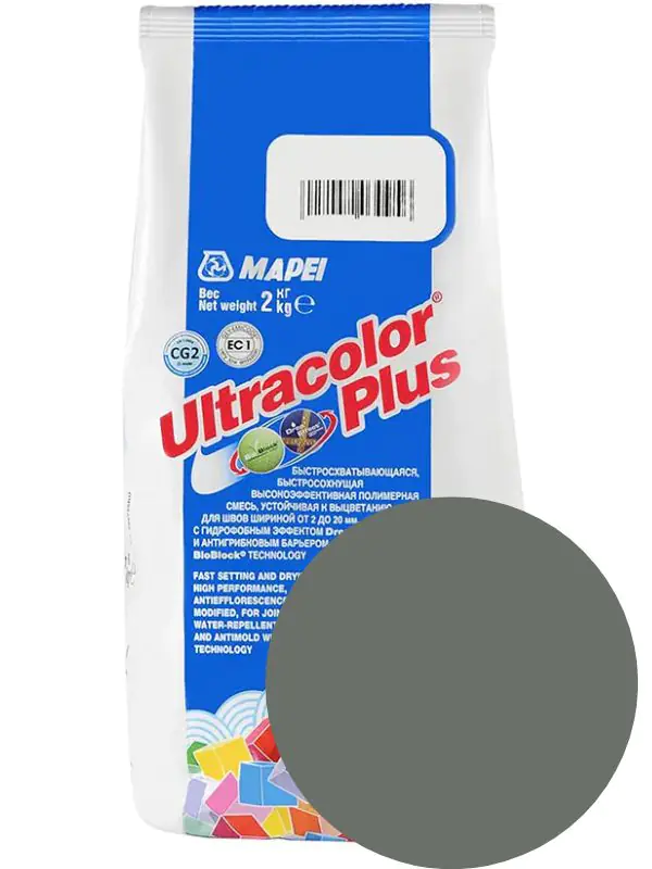Фуга Mapei ULTRACOLOR PLUS №113 (темно-серый) 2 кг