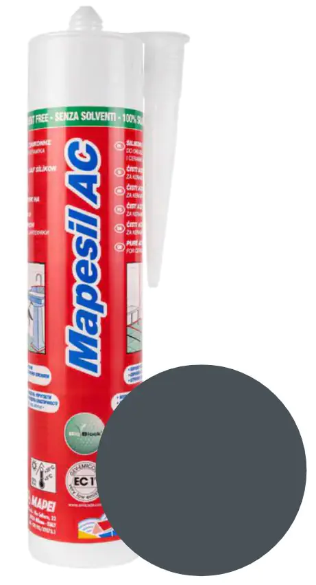 Герметик силиконовый MAPESIL AC 114 (антрацит) 310 мл