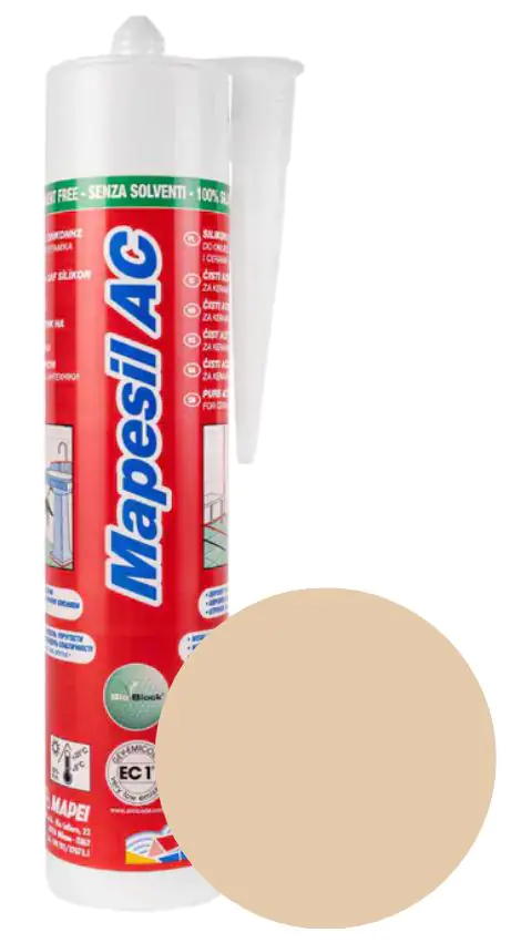 Герметик силиконовый MAPESIL AC 132 (бежевый) 310 мл