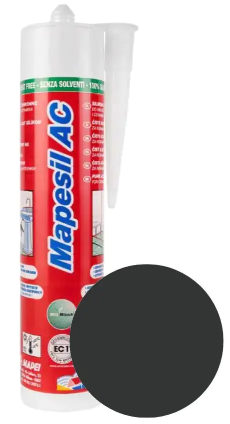 Герметик силиконовый MAPESIL AC 120 (черный) 310 мл