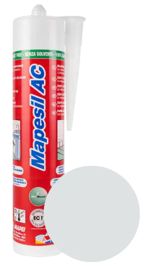 Герметик силиконовый MAPESIL AC 111 (светло-серый) 310 мл