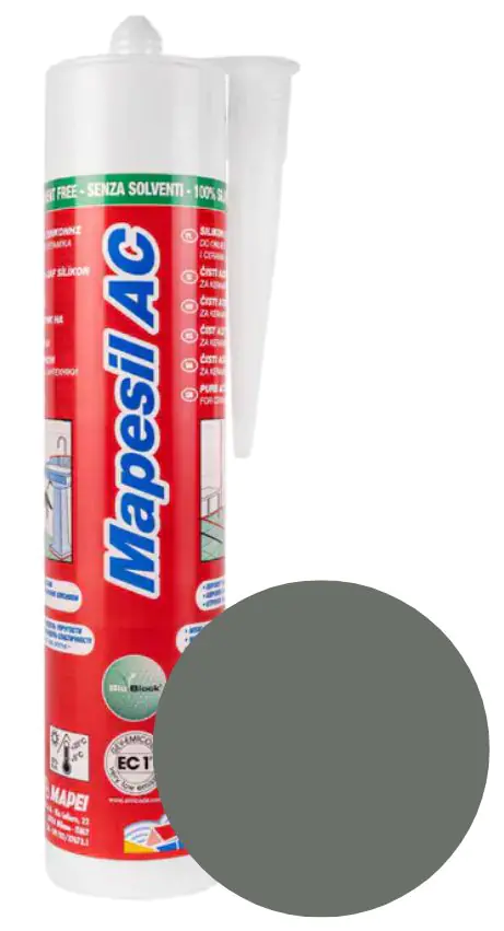 Герметик силиконовый MAPESIL AC 113 (темно-серый) 310 мл
